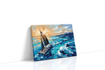 Voyage of the Sunlit Waves sailing canvas print, gallery-wrapped, ready to hang