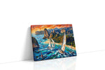 Whimsical Winds of the Sea sailing canvas print, gallery-wrapped, ready to hang
