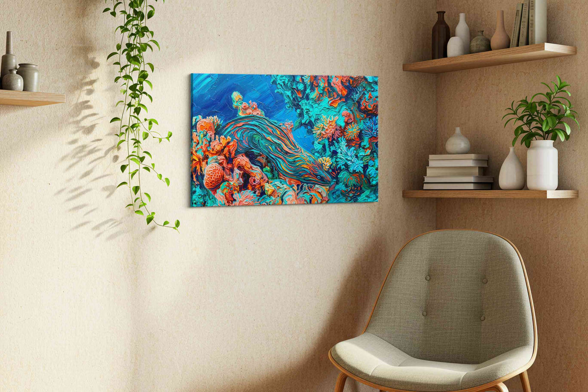 Coral Symphony (Sealife) - Sea Life Wall Art, Marine Canvas Print, Ocean Animal Art