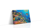 Coral Symphony II (Sealife) - Sea Life Wall Art, Marine Canvas Print, Ocean Animal Art gallery-wrapped landscape canvas studio shot