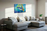 Enchanted Undersea Voyage (Sealife) - Animals, Animal Wall Art, Wildlife Canvas Print, Animal Lover Decor in a living room scene