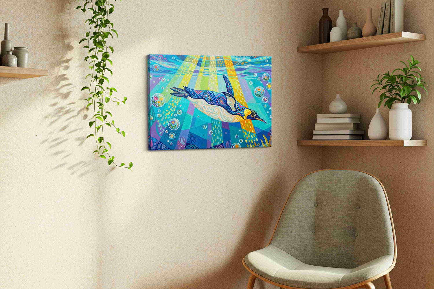 Enchanted Undersea Voyage (Sealife) - Animals, Animal Wall Art, Wildlife Canvas Print, Animal Lover Decor