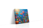 Harmony Beneath the Waves sealife canvas print gallery-wrapped square canvas studio shot