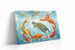 Harmony of Water and Life sealife canvas print, gallery-wrapped, ready to hang