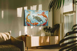 Harmony of Water and Life sealife canvas print, on wall, lifestyle preview