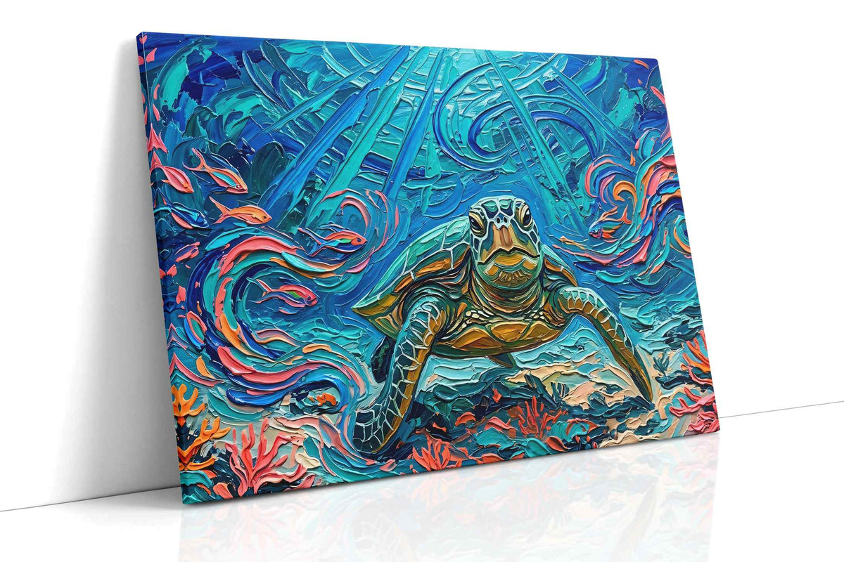 Mystical Ocean Odyssey (Sealife) - Sea Life Wall Art, Marine Canvas Print, Ocean Animal Art