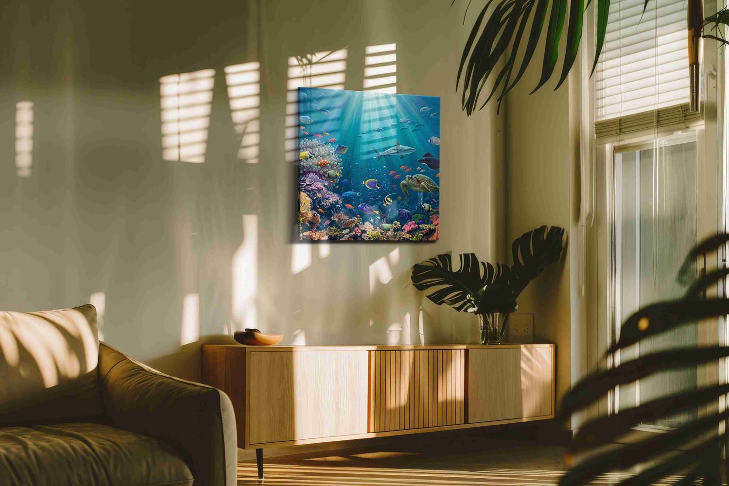 Ocean Symphony (Sealife) - Sea Life Wall Art, Marine Canvas Print, Ocean Animal Art