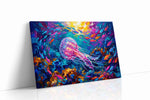 Radiant Sea Symphony sealife canvas print gallery-wrapped landscape canvas studio shot
