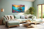 Sunlit Ocean Odyssey (Sealife) - Sea Life Wall Art, Marine Canvas Print, Ocean Animal Art