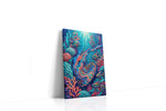 Underwater Symphony of Colors sealife canvas print, gallery-wrapped, ready to hang