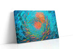Whirlpool of Crimson Currents (Sealife) - Sea Life Wall Art, Marine Canvas Print, Ocean Animal Art gallery-wrapped landscape canvas studio shot