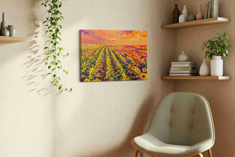 Sunset Symphony of Sunflowers
