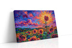 Vibrant Sunlit Blooms sunflowers canvas print, gallery-wrapped, ready to hang