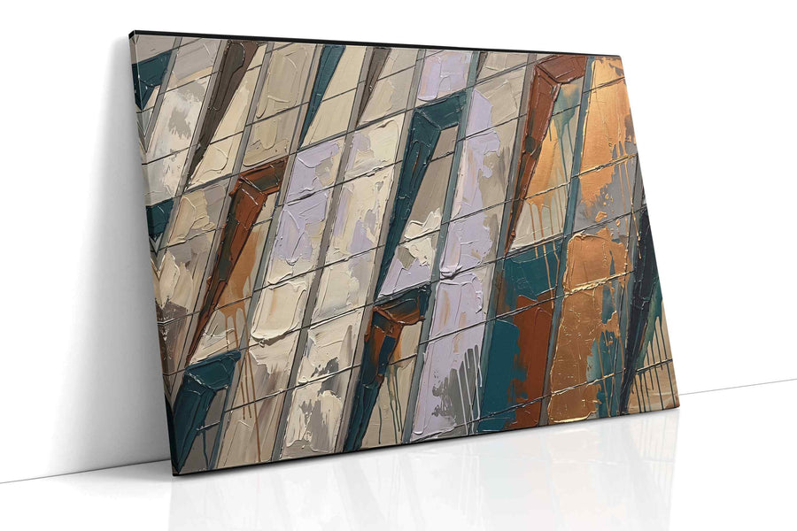 Echoes of Urban Pulse (Urban) - Modern, Modern Wall Art, Contemporary Canvas Print, Minimalist Decor