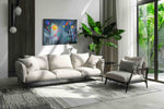 Geometric Skyscraper Symphony modern canvas print in a hung canvas mockup