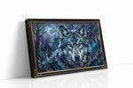 Ethereal Night Guardian wolf canvas print, gallery-wrapped, ready to hang
