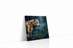 Guardian of the Enchanted Woods wolf canvas print, gallery-wrapped, ready to hang