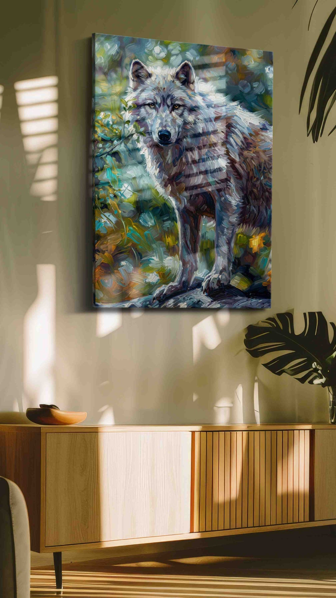 Guardian of the Forest Spirit (Wolf) - Wolf Wall Art, Wildlife Canvas Print, Nature Predator Art