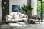 Moonlit Guardian II wolf canvas print, on wall, lifestyle preview