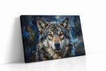 Moonlit Majesty II wolf canvas print, gallery-wrapped, ready to hang