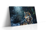 Moonlit Sentinel wolf canvas print, gallery-wrapped, ready to hang