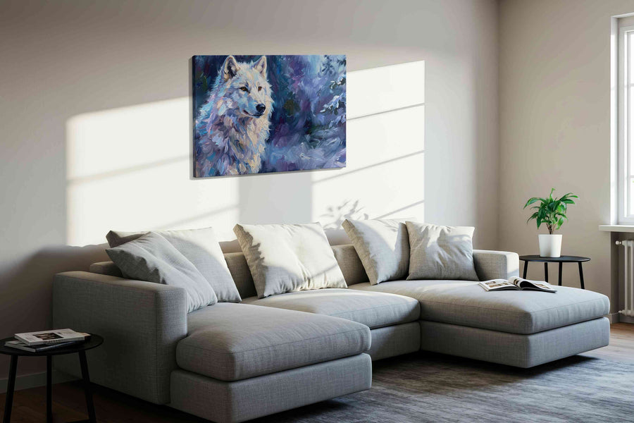 Mystic Lair of the Northern Wolf wolf canvas print, gallery-wrapped, ready to hang — view 2
