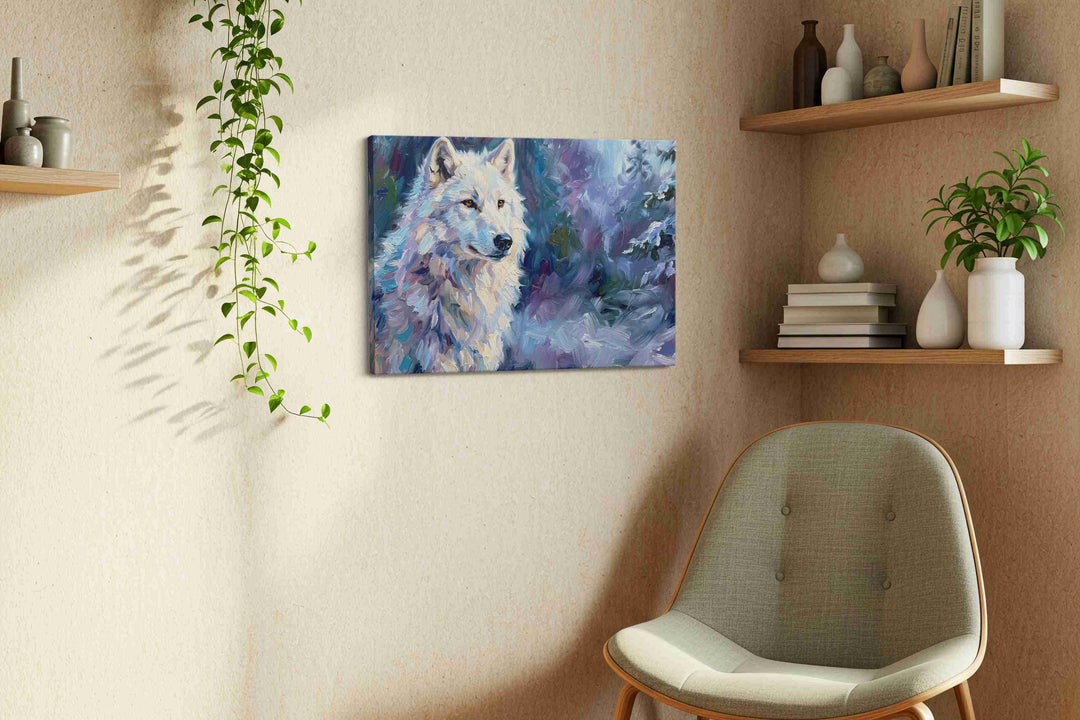 Mystic Lair of the Northern Wolf (Wolf) - Wolf Wall Art, Wildlife Canvas Print, Nature Predator Art