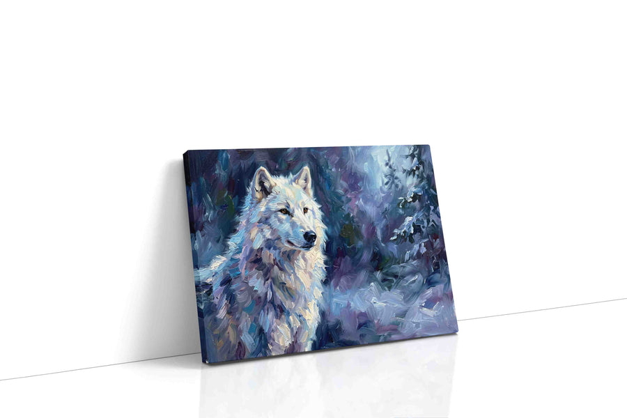 Mystic Lair of the Northern Wolf wolf canvas print, gallery-wrapped, ready to hang