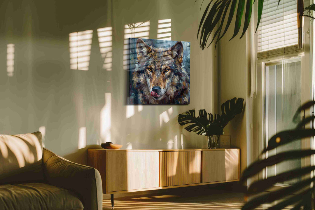 Soul of the Forest Guardian (Wolf) - Wolf Wall Art, Wildlife Canvas Print, Nature Predator Art