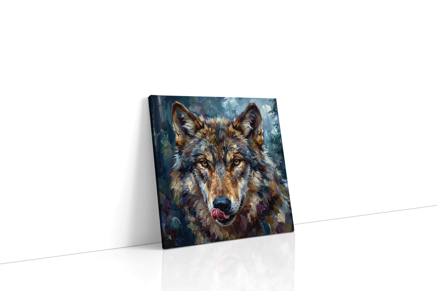 Soul of the Forest Guardian wolf canvas print, gallery-wrapped, ready to hang