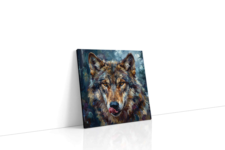 Soul of the Forest Guardian wolf canvas print, gallery-wrapped, ready to hang
