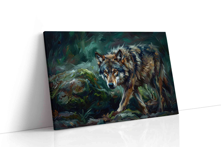 Whisper of the Wild wolf canvas print, gallery-wrapped, ready to hang
