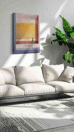 A Journey Through Light abstract canvas print, on wall, lifestyle preview