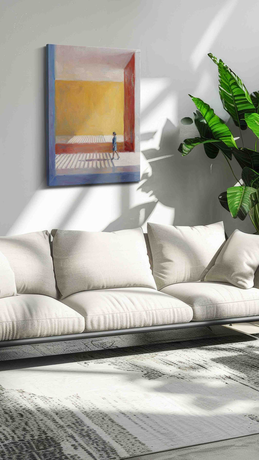 A Journey Through Light abstract canvas print, on wall, lifestyle preview