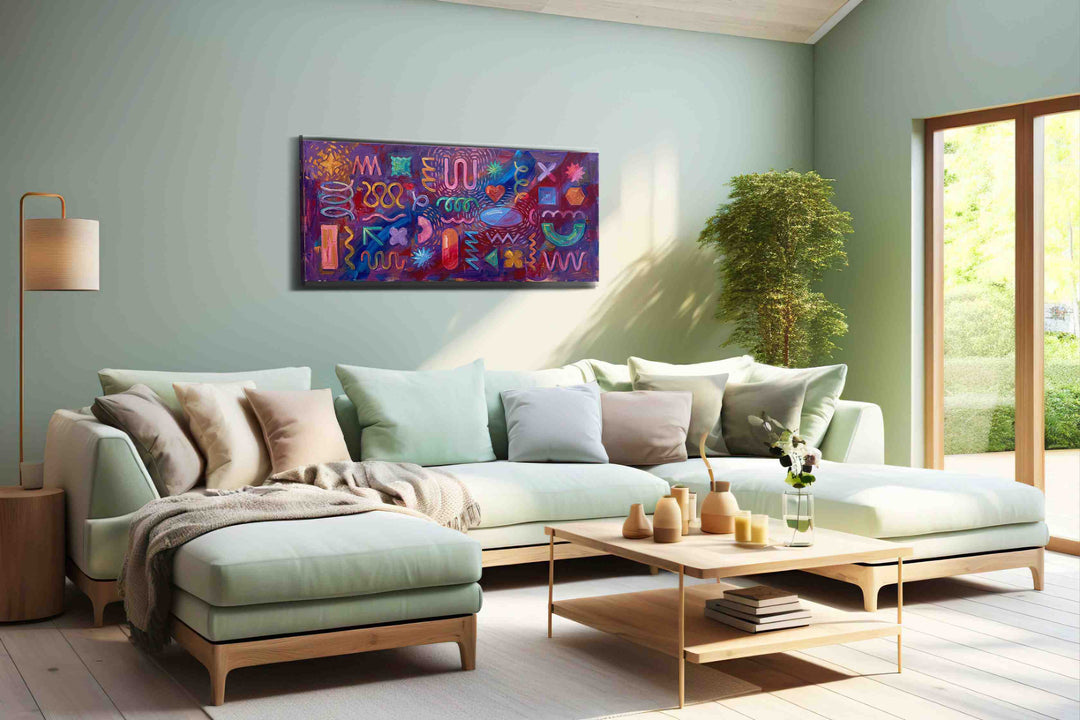 Cosmic Vibrations - Geometric, Geometric Wall Art, Abstract Canvas Print, Modern Decor
