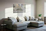 Eternal Echoes minimalist canvas print, displayed in a living room