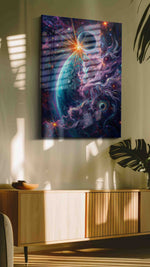 Galactic Symphony - Fantasy, Fantasy Wall Art, Magical Canvas Print, Mythical Art