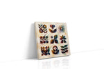 Symbolic Garden Symphony geometric canvas print, gallery-wrapped, ready to hang