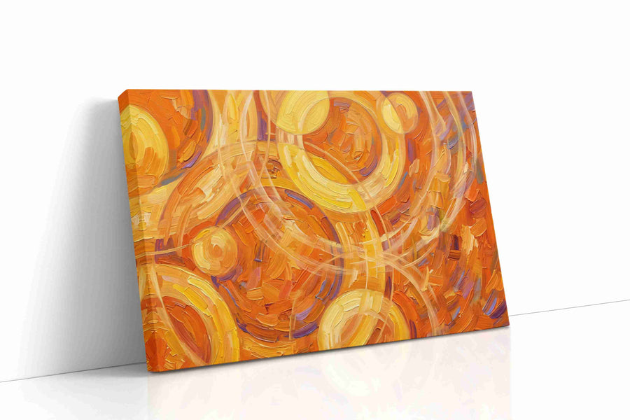 Whirls of Sunlit Dreams geometric canvas print gallery-wrapped landscape canvas studio shot