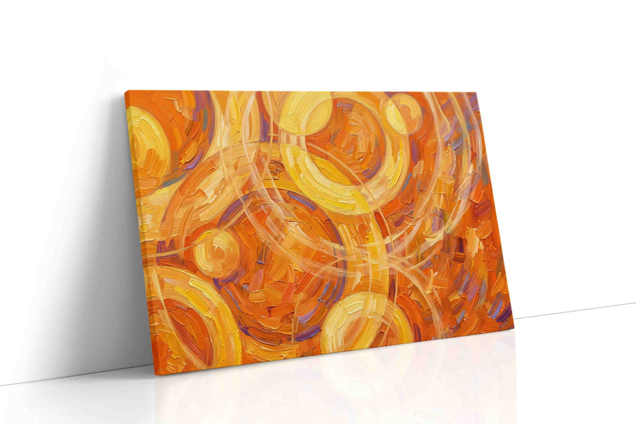 Whirls of Sunlit Dreams geometric canvas print, gallery-wrapped, ready to hang
