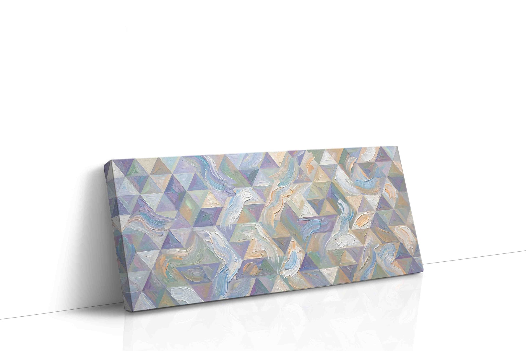 Whispers of Geometry geometric canvas print gallery-wrapped landscape canvas studio shot