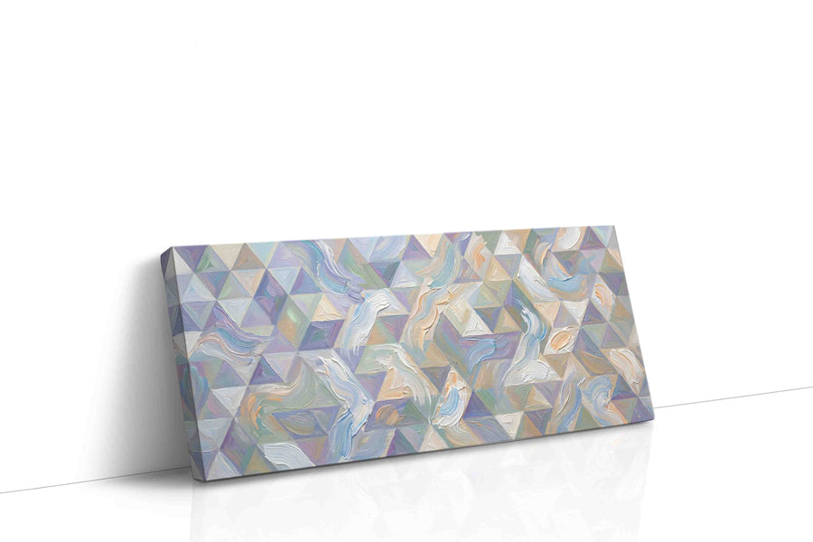 Whispers of Geometry geometric canvas print gallery-wrapped landscape canvas studio shot