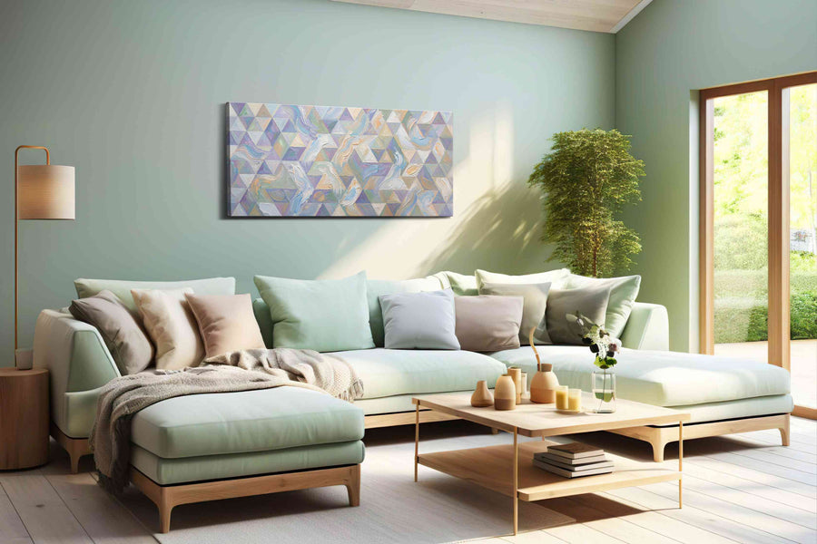 Whispers of Geometry - Geometric, Geometric Wall Art, Abstract Canvas Print, Modern Decor