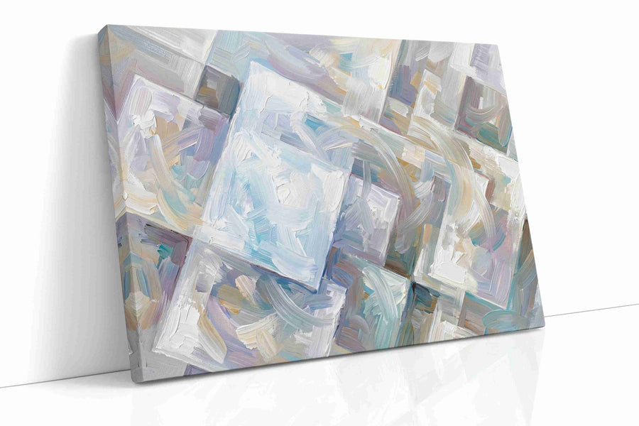 Whispers of Tranquility geometric canvas print, gallery-wrapped, ready to hang