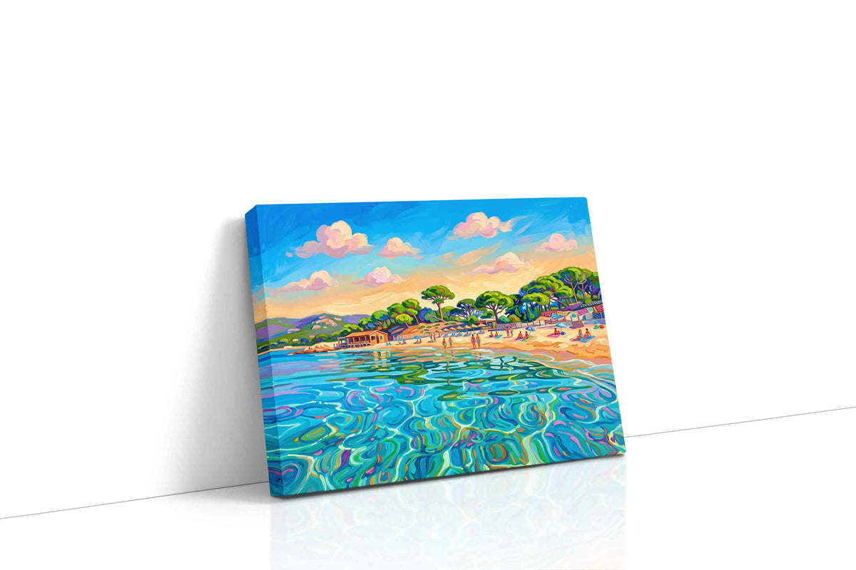 Luminous Beach Reverie beach canvas print gallery-wrapped landscape canvas studio shot