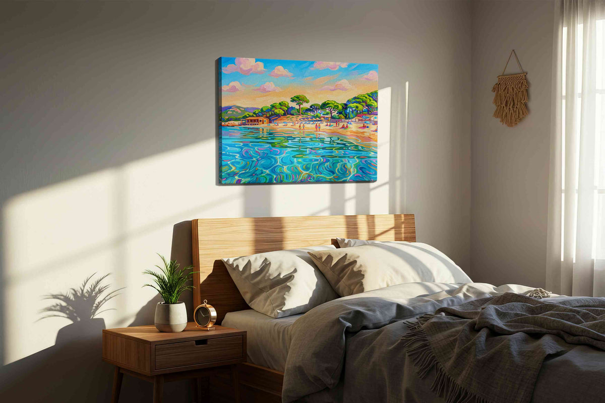 Luminous Beach Reverie - Beach Wall Art, Coastal Canvas Print, Tropical Decor
