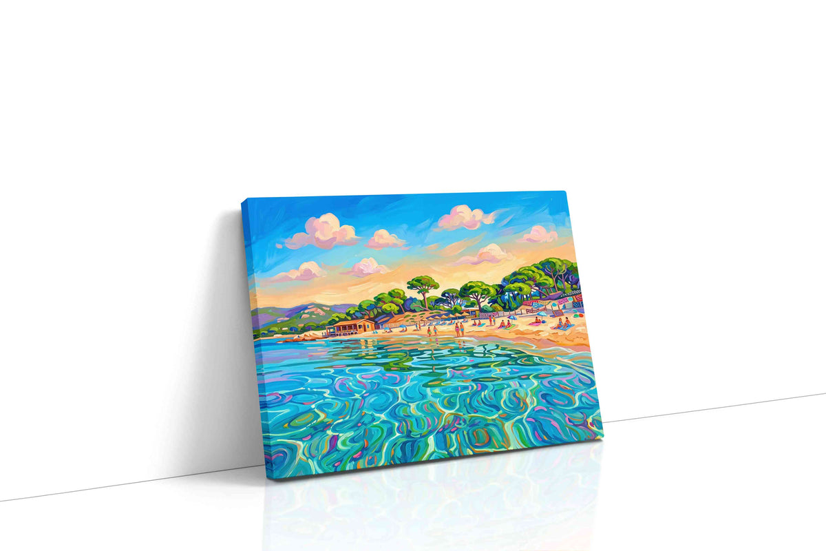 Luminous Beach Reverie beach canvas print, gallery-wrapped, ready to hang