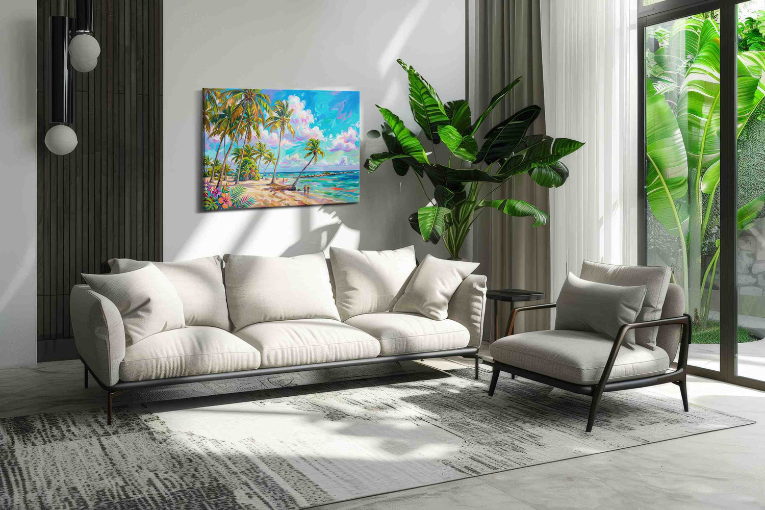 Tropical Serenity Escape - Beach Wall Art, Coastal Canvas Print, Tropical Decor