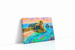 Vibrant Whispers of the Tropics beach canvas print, gallery-wrapped, ready to hang