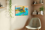 Vibrant Whispers of the Tropics - Beach Wall Art, Coastal Canvas Print, Tropical Decor